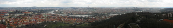 Vue sur la vieille ville de Prague