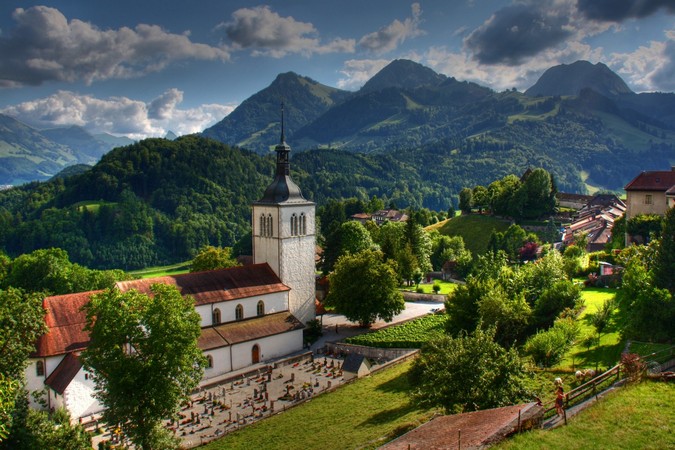 L'église de Gruyères